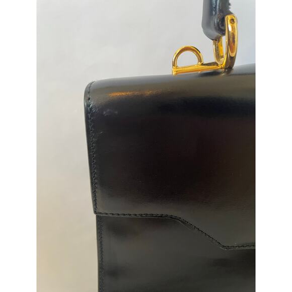 VTG Authentic Gucci Lady Lock 2Way Leather Top Leather Handbag 90s Y2K Old Money - Picture 10 of 16